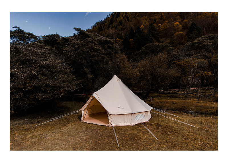 Cheap Goat Tents Mountainhiker 2022 5 8people 6M*6M Cotton Tent Light Luxury Camp Outdoor Camping Travel Self driving Yurt Large Waterproof Tent   